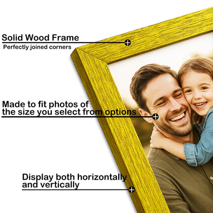Premium Solid Wood Photo Frame for Wall | Wooden Picture Frame & Wall Decor