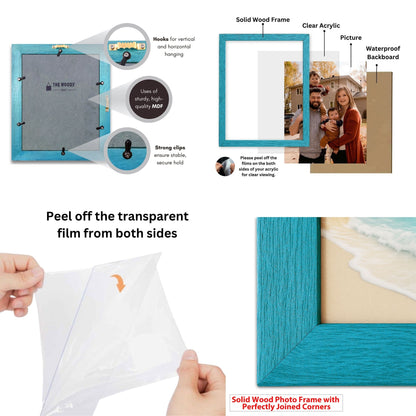 Premium Solid Wood Photo Frame for Wall | Wooden Picture Frame & Wall Decor